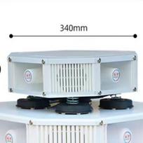 Shuanghe 12V automobilio megafonas ir garsiakalbių sistema, CN kištukas (adapteris įtrauktas) (CN versija) white