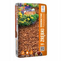 Dekoratyvinės oranžinės medžio drožlės 50L