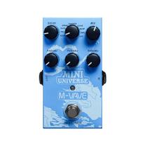 Gitaros efektų pedalas M-VAVE Mini Universe Skaitmeninis reverbo pedalas 9 Reverbo Mėlyni efektai mėlyna