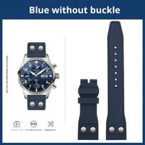 IWC PILOT Mark 18 Portugal fluororobberio laikrodžio apyrankė 20mm 21mm 22mm Greito atsegimo kniedės laikrodžio dirželis vyriška riešo juosta Apyrankė width 20mm