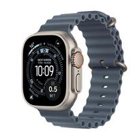 APPLE  Watch Ultra 3 GPS + Cellular 49mm Natural Titanium Case with Anchor Blue Ocean Band | MEWH4QF  | 0195950608793