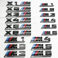 Blizganti juoda COMPETITION juosta pabraukta emblema BMW Thunder Edition M1 M2 M3 M4 M5 M6 M7 M8 X3M X4M X5M X6M automobilio bagažinės lipdukas M2 Competition