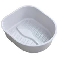 Minkšto plastiko kojų vonelės Ergonomiška neslystanti tekstūra Kojų vonelės kubilas Idealiai tinka senjorams, vaikams, šeimai Lengva valyti S pilka spalva