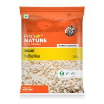 Pro Nature 100% ekologiški pūsti ryžiai Murmura - 200g | Sveiki, be glitimo, lengvi ir traškūs | Idealiai tinka užkandžiams, Bhel ir pasninkui | Be priedų