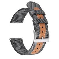 18mm 20mm 22mm Elastingas nailoninis laikrodžio dirželis Seiko pakeitimui, medžiaginis apyrankės riešo dirželis, priedai, sportinio laikrodžio dirželis 18mm chaki