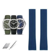 Silikoninis guminis dirželis, skirtas PP Patek Philippe Grenade AQUANAUT serijos 5167A/5168G laikrodžių dirželių priedams 21 mm 21mm