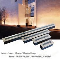 NuFeng linijinis nerūdijančio plieno įleidžiamas LED šviestuvas 5w spalva