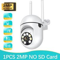 Nauja „Wi-Fi“ kamera 3MP IP lauko 4x skaitmeninio priartinimo belaidis saugos monitorius visos spalvos naktinio matymo AI išmaniojo sekimo saugos kamera 2MPNO SD Card