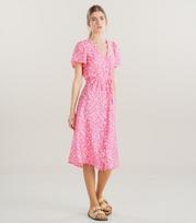 Vero Moda moteriška suknelė 10303401*03, rožinis/baltas