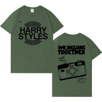 Dainininkas Harry Styles kartu Albumo Pasaulinis Turas 2026 Marškinėliai Laisvalaikio Medvilninis Marškinėlis Vyrams Moterims Karštas Išpardavimas Jaukus Per didelis Marškinėlis Streetwear S