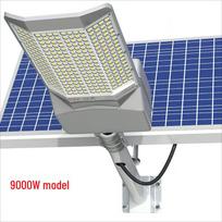UOSU 9000W Lauko LED šviestuvas su saulės baterija, keturių pusių