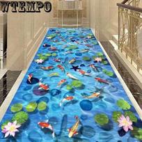 Koridoriaus kilimas 3D spausdinimas Durų kilimėlis Prieškambario kilimai Svetainės arbatos stalo kilimėliai Neslystantis kilimėlis 80cm*100cm