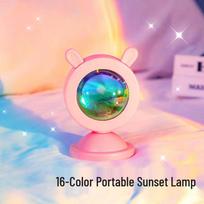 Mini 16-Color Rechargeable Sunset Projector Lamp