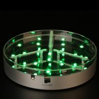 Baterijomis maitinamas LED šviesos pagrindas, besisukantis ekspozicijos stovas, padėklas su RGB nuotolinio valdymo pultu 15cm