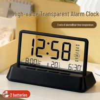 Smart Transparent Digital Alarm Clock balta