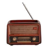 Retro kūrybiškos radijo formos gėlių vazonas Gėlių vazonas Sukulento gėlės augalo indas Stalo gėlių vazonas Kaktuso augalo vazonas 1 tamsiai ruda spalva