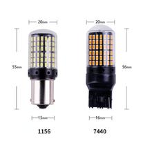 2Pcs 3014 144SMD CanBus 1156 BA15S BAU15S 7440 lamp LED 7440 led Bulbs For Turn Signal Light 1156 BA15S balta