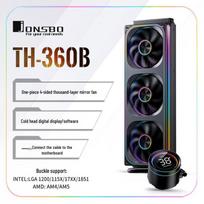 JONSBO TH-360 Black 360mm AIO Liquid CPU Cooler