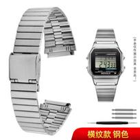 Skirta Casio nerūdijančio plieno laikrodžio apyrankė A158 A159 A168 A158W f91w LA-680 AEQ-110 f91w maža auksinė laikrodžio apyrankė 18mm Apyrankė 18mm