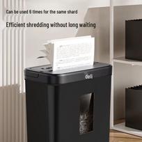 Deli Electric Desktop Cross-Cut Shredder for Paper & Cards, P-4 CN plug (adapter included)