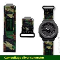 GA2100 Kilpos dizaino drobės dirželis Skirtas Casio G-SHOCK 5611 GA-2100 GA-2110 GA-B2100 vyriškas Lauko sporto Nailoninis laikrodžio dirželis aksesuaras For GA2100 GA-B2100 black