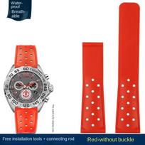 Kvėpuojantis silikoninis dirželis 22mm TAG Heuer FORMULA 1 racing Carrera Race MONACO laikrodžiui guminis dirželis 22mm Vyriški laikrodžio priedai 22mm