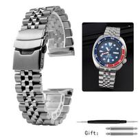 Seiko Abalone serijos Turtles Prospex SRPA21 SRP777 SRPC25 SRP773 SRP775 SRP779 dirželis Nerūdijančio plieno laikrodžio apyrankė auksinė 22mm 22mm sidabras