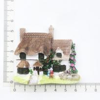 Vila Architektūra Šaldytuvas Šaldytuvas Magnetinis lipdukas 3D rankų darbo derva Kelionių dovanų suvenyrų kolekcija Namų apdaila