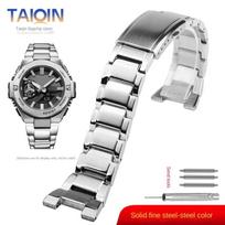 Skirta Casio G-Shock Heart of Steel GST-B500BD/GST-B500 AD Nerūdijančio plieno laikrodžio apyrankė Metalinis sulankstomas užsegimas Vyriškas laikrodžio dirželis grandinėlė For GST-B500 sidabras