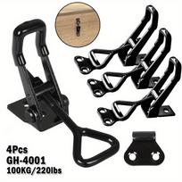 4pcs Quick Clamp Lock Clamp Adjustable Strap Box Fastener Fastener Bolt Clamp. Brown