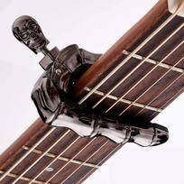 Gitaros kapodasteris Reguliuojamas kapodasteris akustinei gitarai, ukulelei, elektrinei gitarai juoda