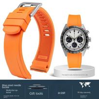 Seiko PROSPEX SSC813P1 SSC909P1 panda guminis lenkto galo Juodas Mėlynas Oranžinis laikrodžio dirželis Silikoninis vandeniui atsparus minkštas vyriškas laikrodžio dirželis 20mm