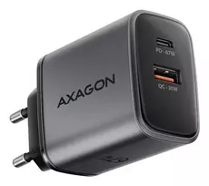 MOBILUSIS ĮKROVIKLIS Sieninis USB 67 W/GAN 2 PORTŲ ACU-PQ67 AXAGON