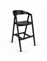ALDO BLACK WOODEN (71cm) ąžuolinė baro kėdė