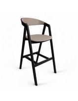 ALDO BLACK SOFT (63cm) ąžuolinė pusbario kėdė