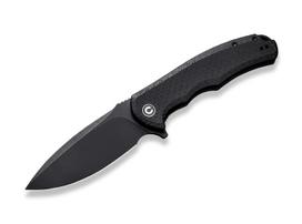 CIVIVI Praxis Knife with 9Cr18MoV Blade and Micarta Handle, All Black, Model C803G