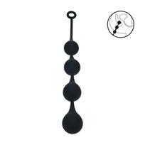 Levelz by Shots Levelz Silicone XL Waterdrop Beads 50mm Black - Anatomical Design