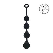 Levelz by Shots LEVELZ Waterdrop Silicone Progressive Balls M 30mm Black