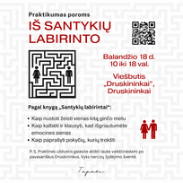 Registracija vienai porai į praktikumą „Iš santykių labirinto“