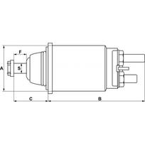 Starterio solenoido jungiklis HC-Cargo F 032 235 758