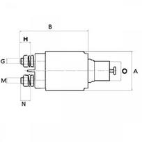 Starterio solenoido jungiklis HC-Cargo F 032 333 845