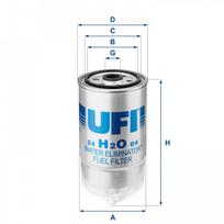 Kuro filtras UFI 24.H2O.04