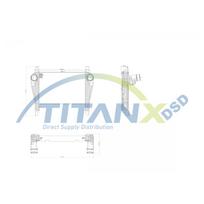 Tarpinis suslėgto oro aušintuvas, kompresorius TITANX IX159006