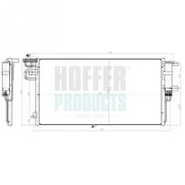 Oro kondicionieriaus kondensatorius HOFFER 991278