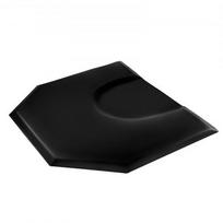 Kirpyklos kėdės kilimėlis, 1225x1505x25 mm, juodas, anti-nuovargio PVC