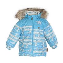 Huppa Berniukų žieminė striukė CONNOR, blue atoll pattern/ blue atoll