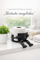 Tualetinio popieriaus laikiklis „Skaitantis žmogeliukas"