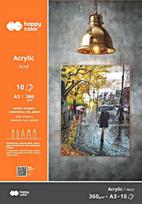 Albumas akrilui A3/10l. 360g/m2 Happy Color HA 7836 3040-AA10