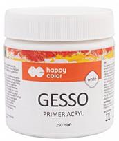 Akrilinis gruntas tapybai 250ml baltas Happy Color
