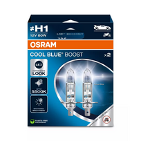 H1 OSRAM COOL BLUE BOOST, 80W 5000K, +50% šviesos, 62150CBB-2HB